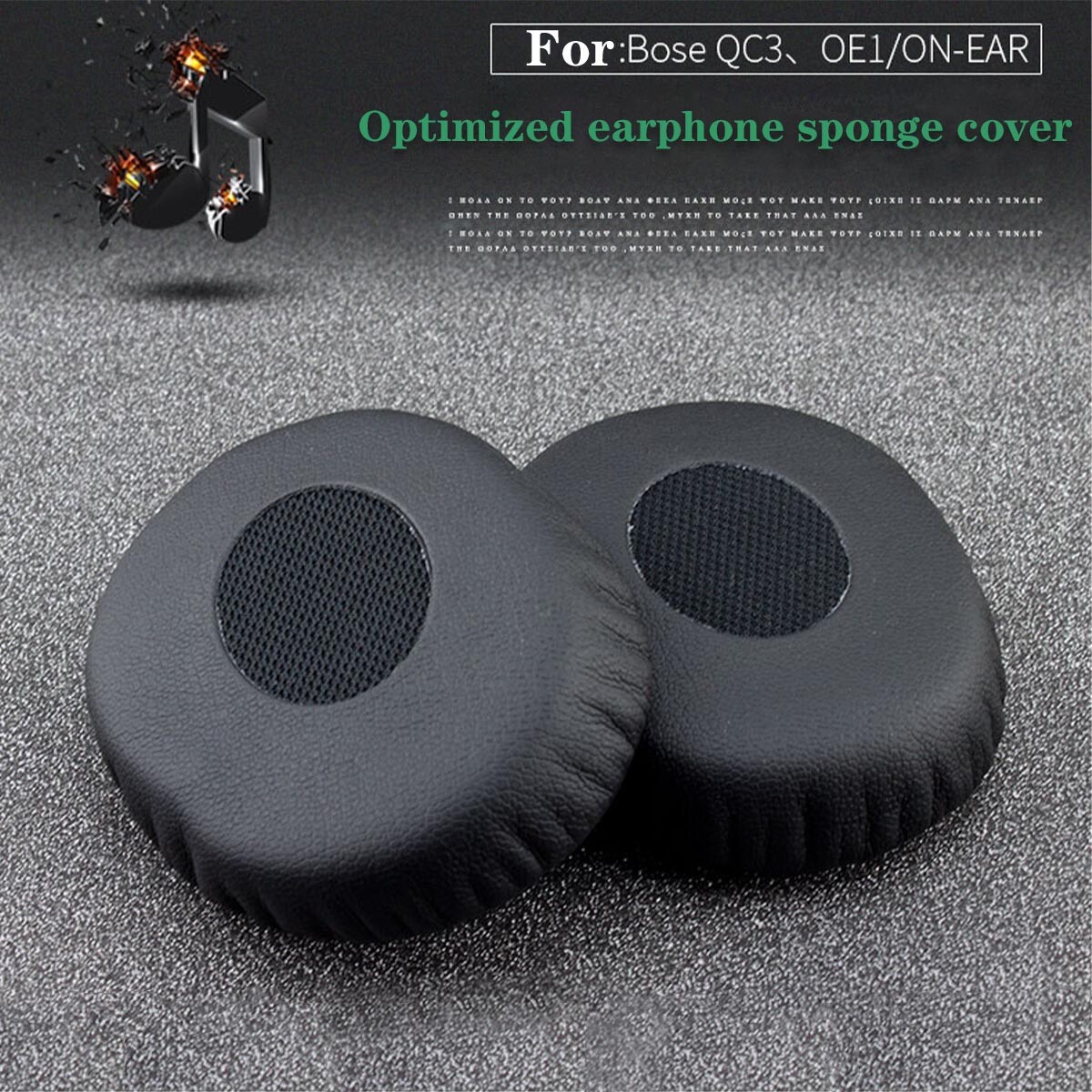 Replacement Ear Pads Cushion for Bose QuietComfort QC3 OE1 Headphones Earpad