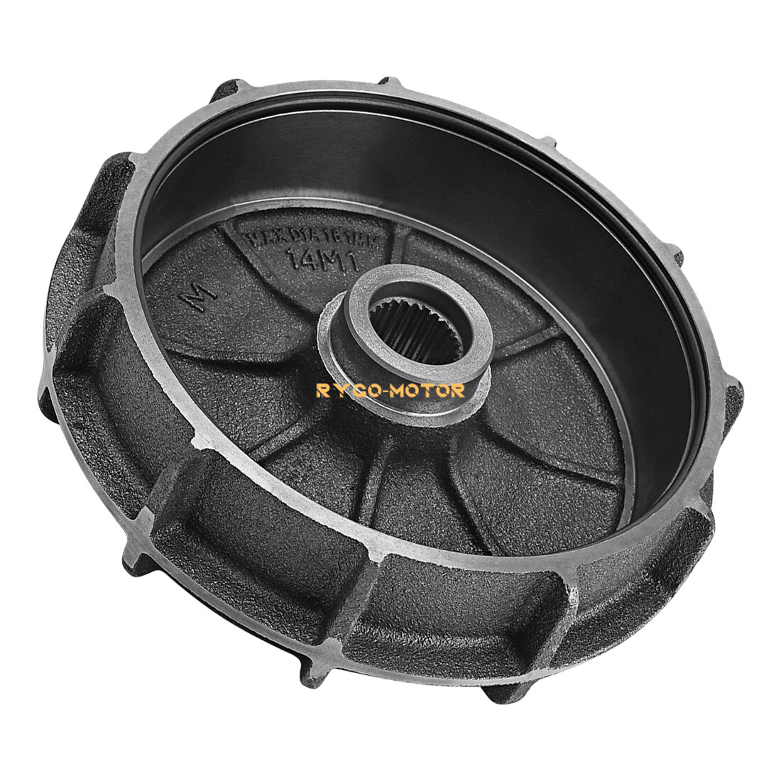 Rear Brake Drum Cover Hub Shoes Set for Honda Rancher 420 TRX420 4x4 2014-2024