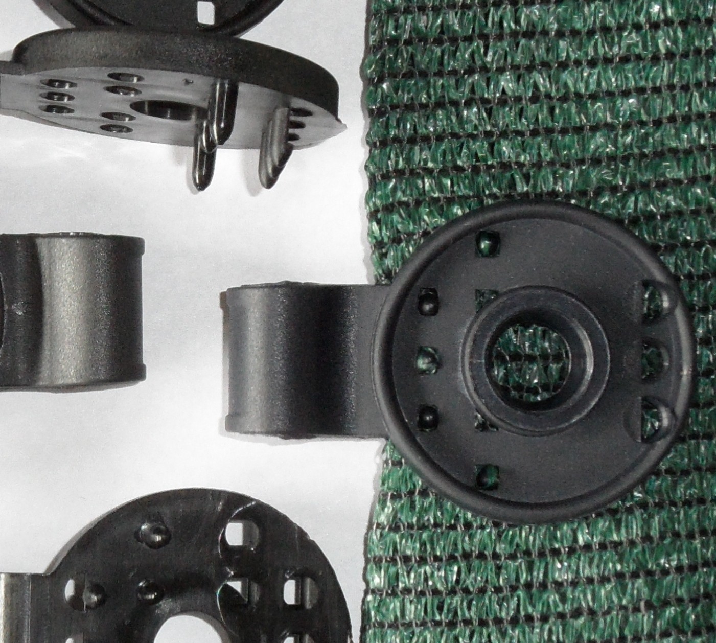 50pk Polyclips Instant Adjustable Grommets Tarp Fabric Shade Cloth Poly Clips