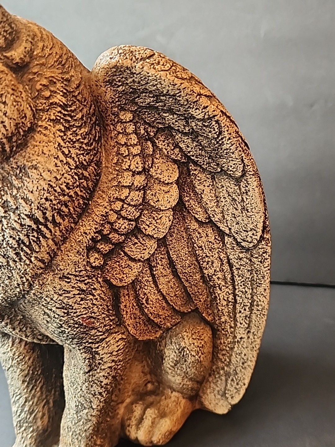 Windstone Editions Winged Spirit Wolf Candle Lamp Statue Pena Gargoyle READ