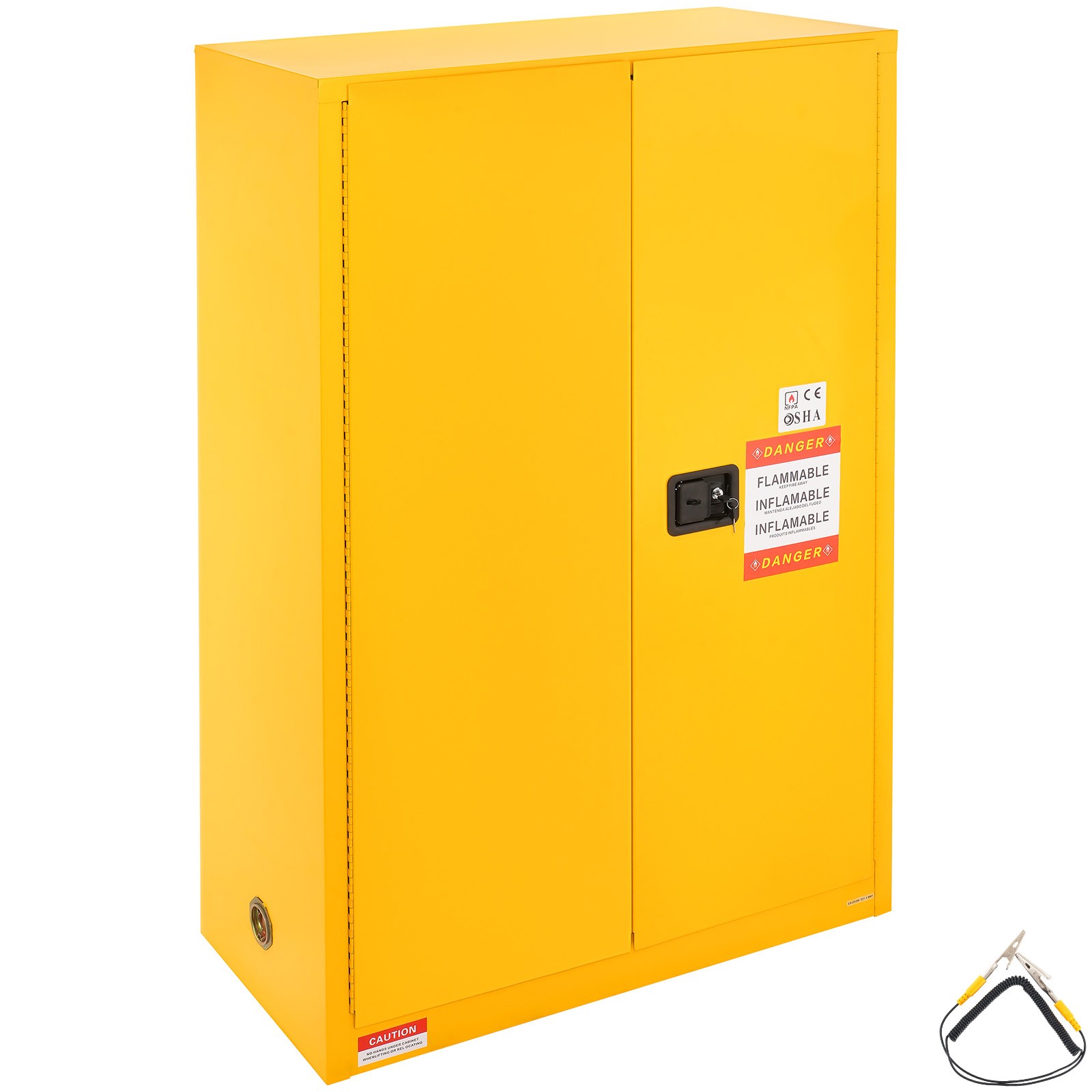 Flammable Safety Cabinet Liquid Storage 45 Gal 42.9x18.1x65.2 in Cabinet