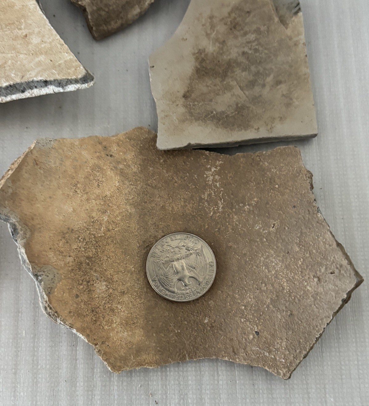 Lot of 7 Large Ancient Anasazi Native American Pottery Shards Arizona L5-D