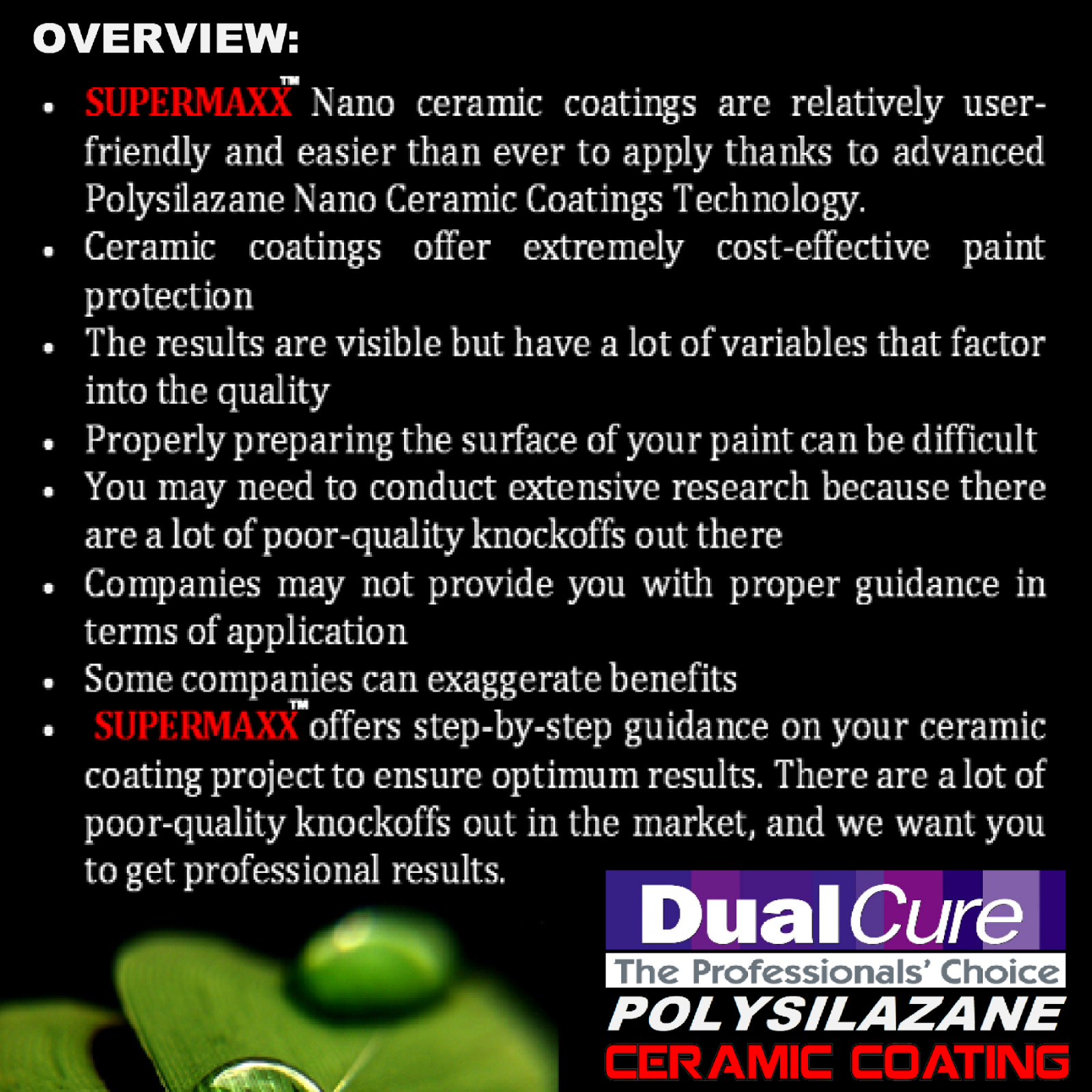 POLYSILAZANE CERAMIC CAR COATING TRICURE TECHNOLOGY PROTECTION 8oz/237ml - KIT
