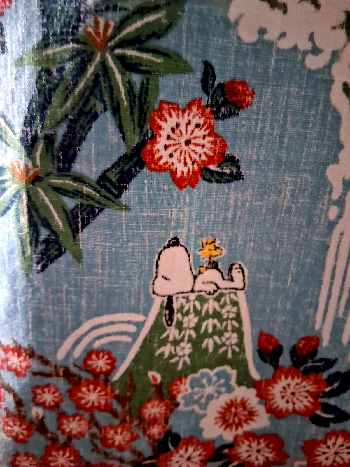 Reyn Spooner Peanuts in Japan Men's Aqua Button Front Shirt