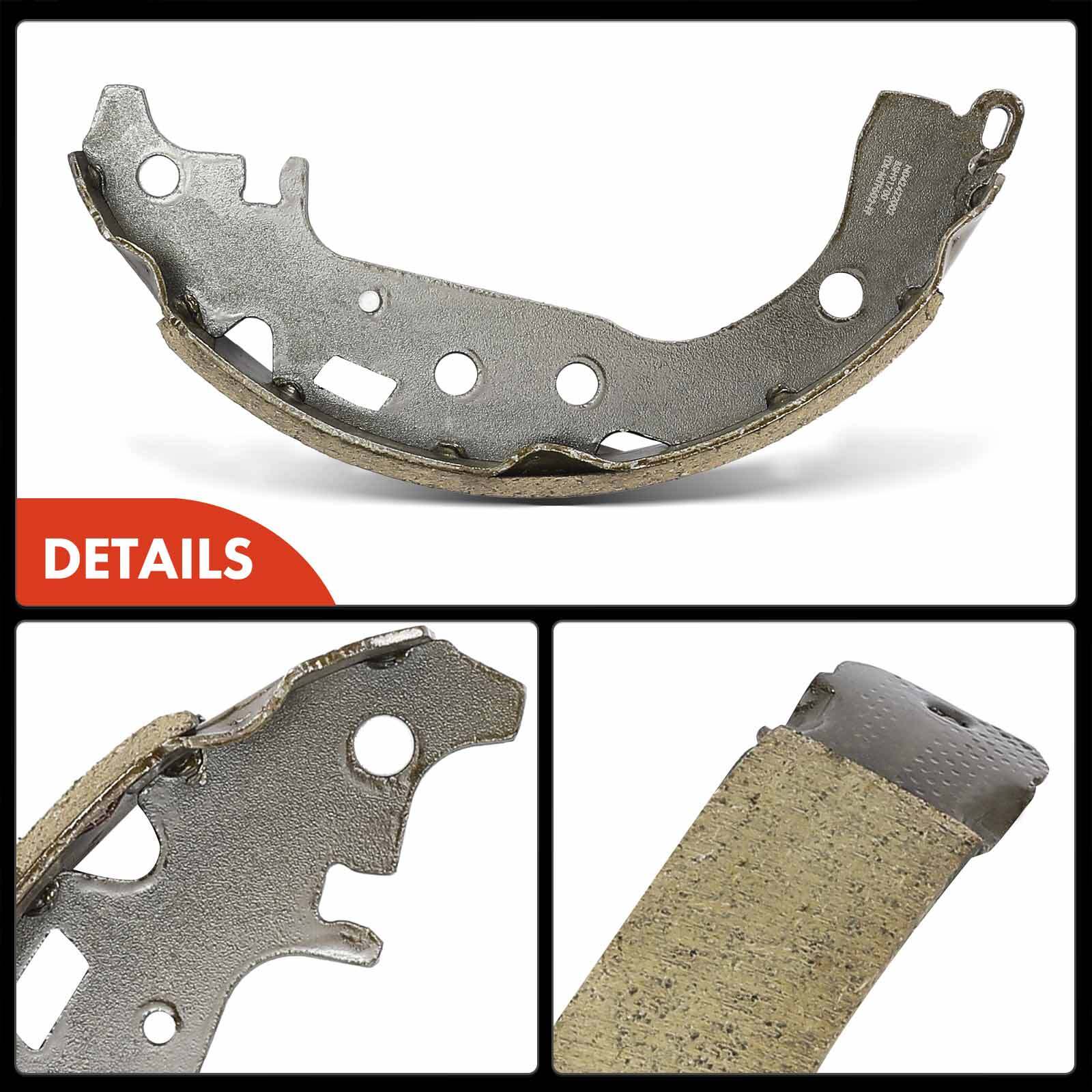 Rear Brake Drums +Ceramic Brake Shoes for Toyota Yaris 2007 2008 2009 2010-2014