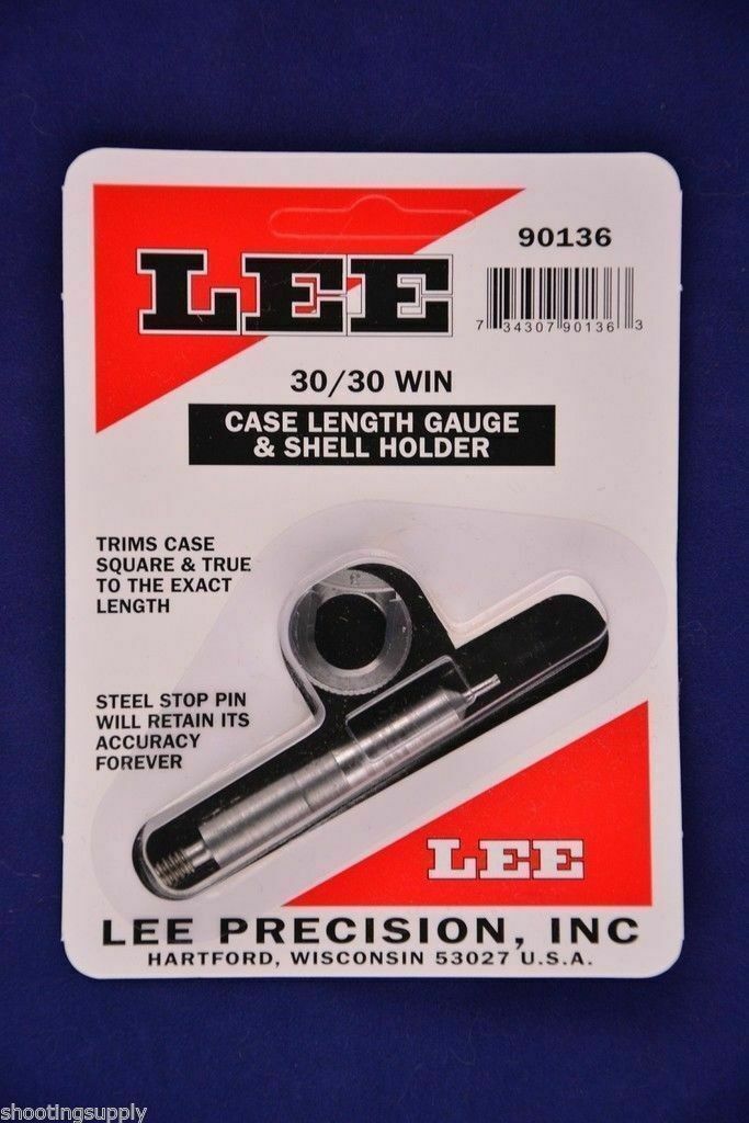 Lee 90136 Case Length Gauge & Shell Holder 30/30 Winchester #90136