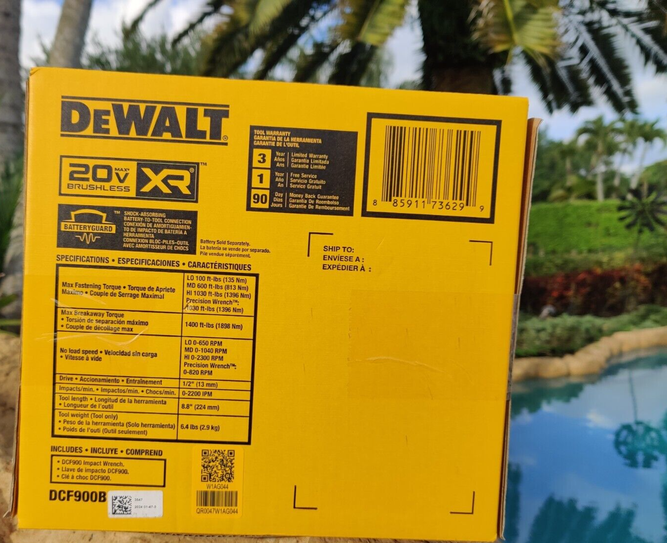 DEWALT DCF900B 20V 1/2 IN IMPACT WRENCH BRUSHLESS WITH HOGS RING ✅SEALED NEW ✅