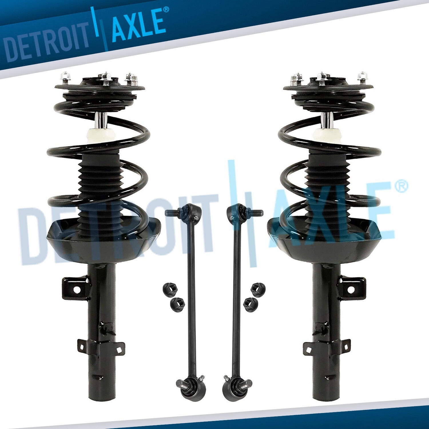 Front Struts w/ Coil Spring Sway Bars for 2013 2014 2015 2016 2017 Honda Accord