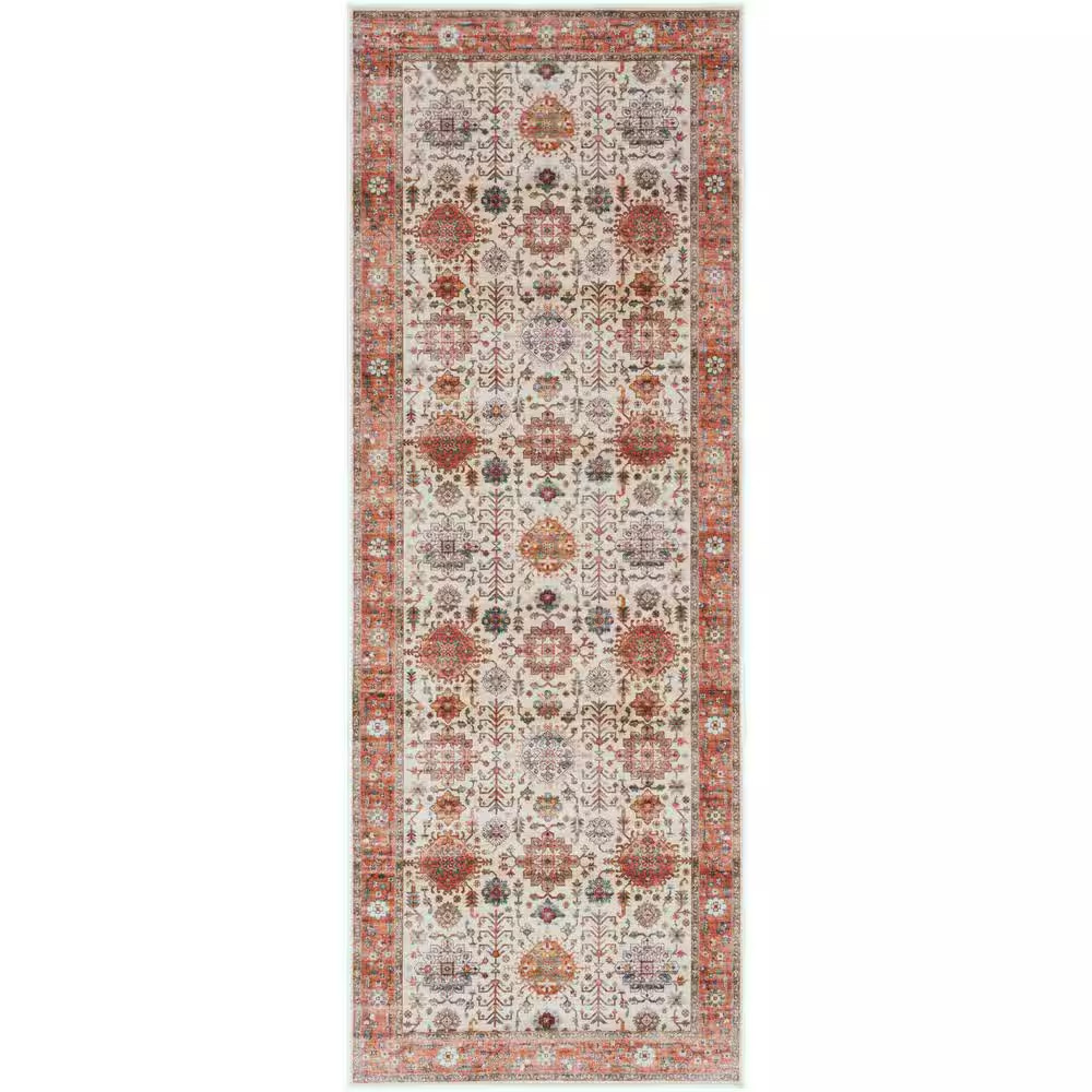 Fulton Beige Multicolor 2 Ft. X 5 Ft. Vintage Persian Traditional Kitchen Runner