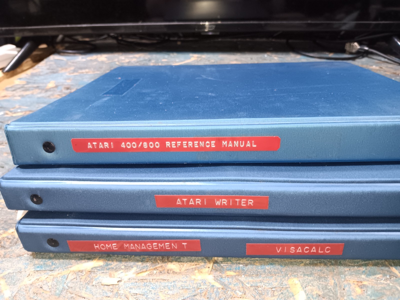 Atari 800 EXACT FLOPPY SYSTEM DISKS & MANUALS/BINDERS-BOTH TESTED-GOOD-SEE ALL