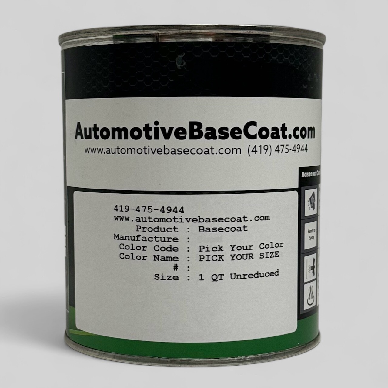 HONDA - NH912P URBAN GRAY BASECOAT PAINT (PICK YOUR SIZE PINT, QUART OR GALLON)