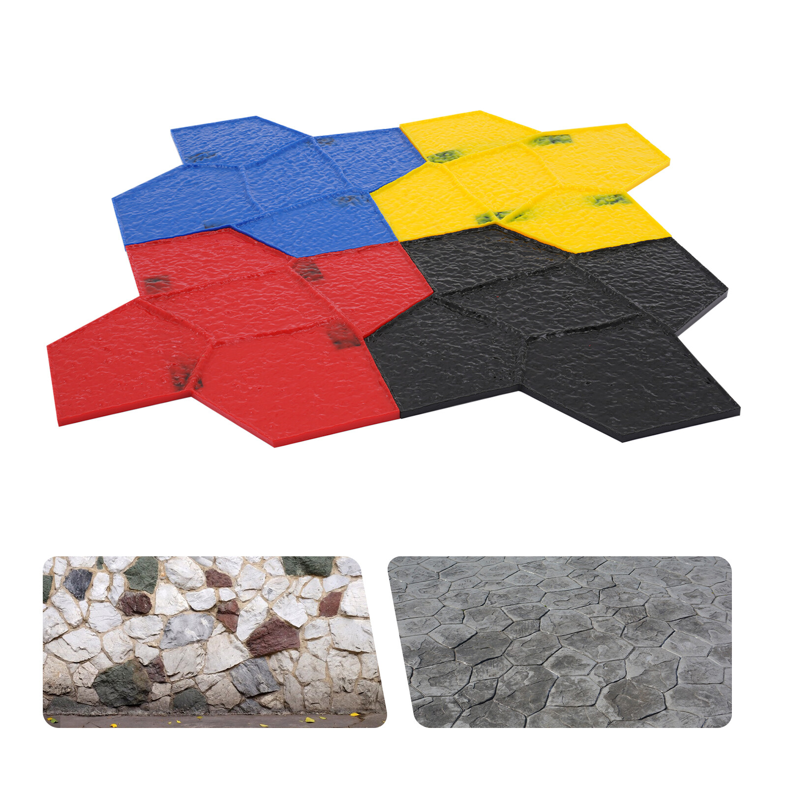 Concrete Texturing Skin Concrete Stamps Mats Set Polyurethane Concrete Stamping