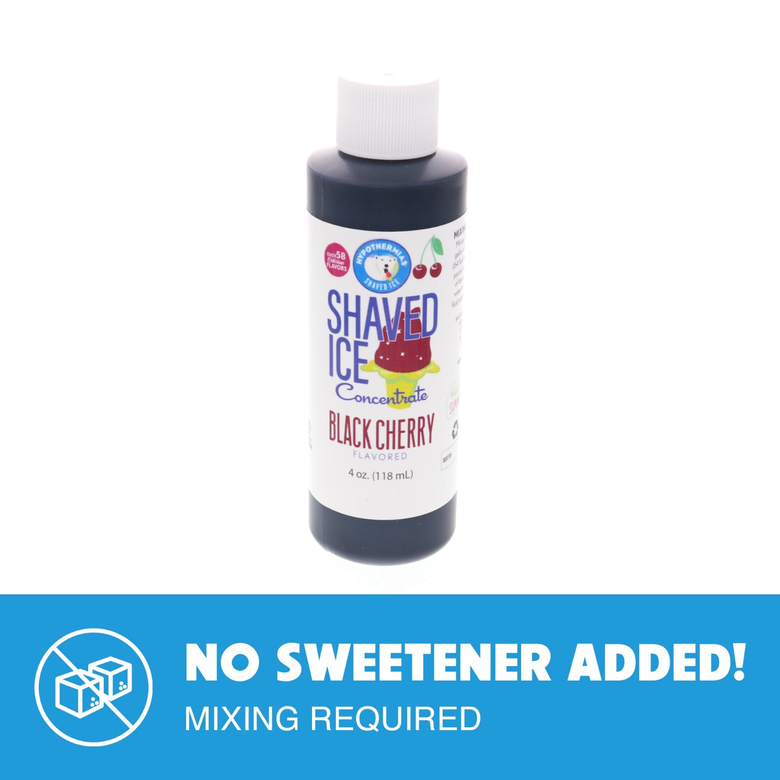 Hypothermias BLACK CHERRY Flavor Syrup 🍧 Snow Cone machine Concentrate UNSWEET