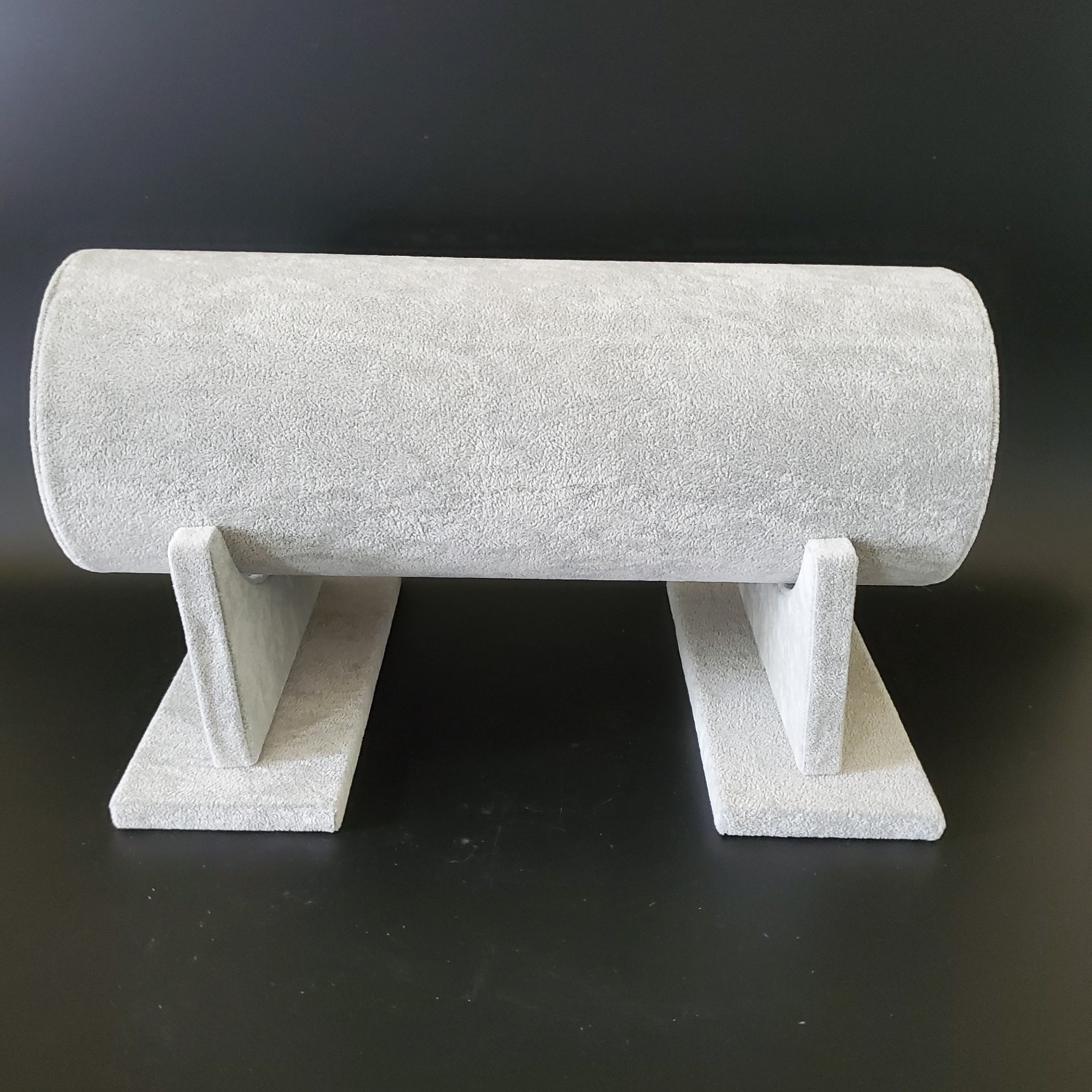 Large Soft Gray Velvet Headband Holder Display Organizer Stand