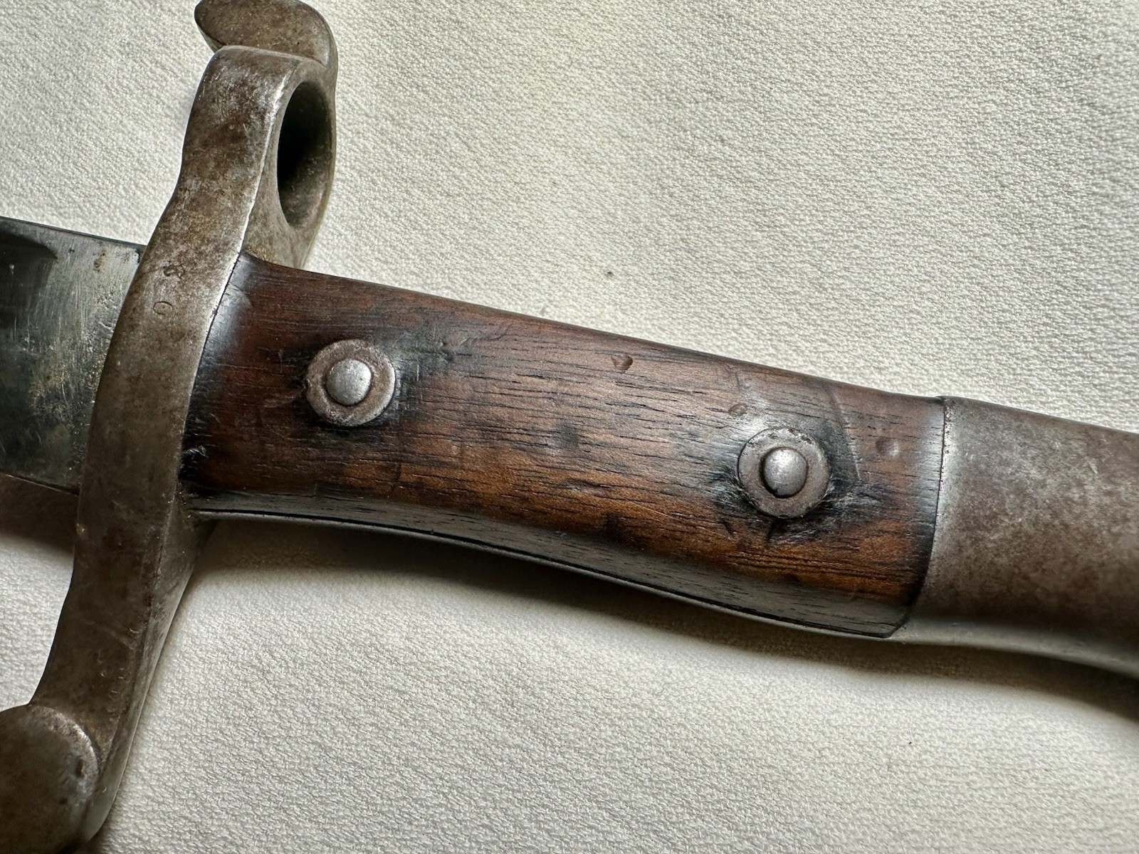 1886 WWII Portuguese Bayonet with scabbard