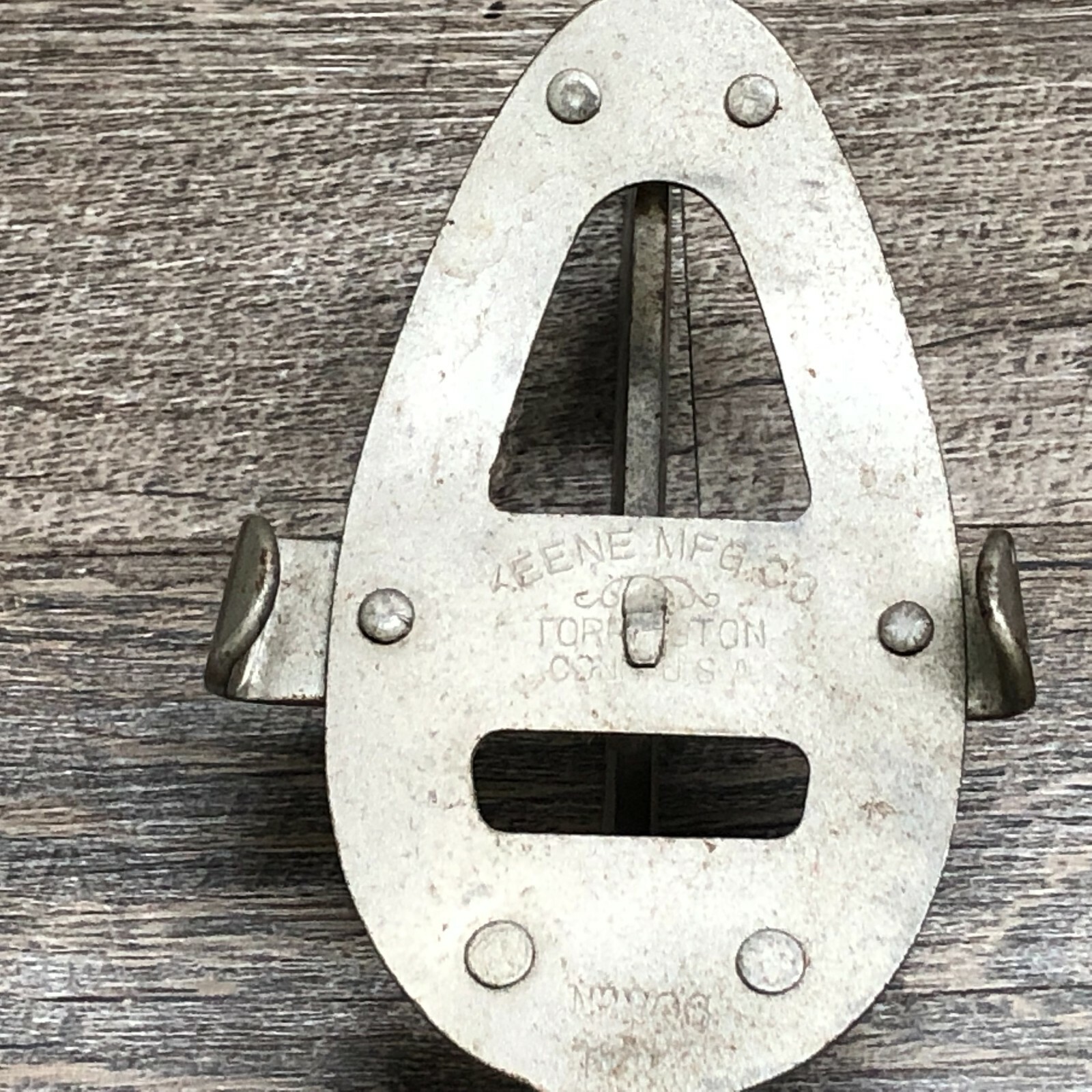 Vintage Keen MFG Co Adjustable Steel Ice Skates Size 10.5 No 206