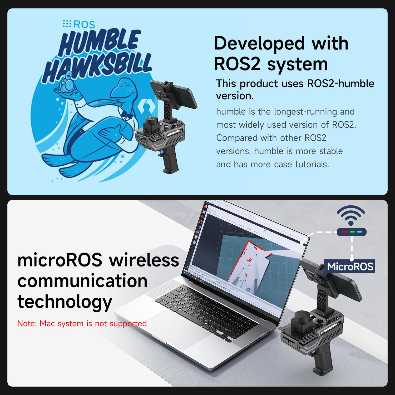 Handheld Mapping Navigation Scanning Lidar TOF Ranging Measurement Radius 0.05-1
