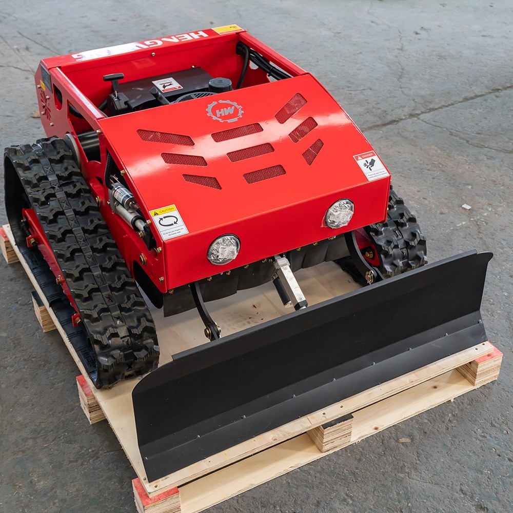 Remote control lawn mower sale！ Robot lawn mower, crawler snow shovel 9HP HW224