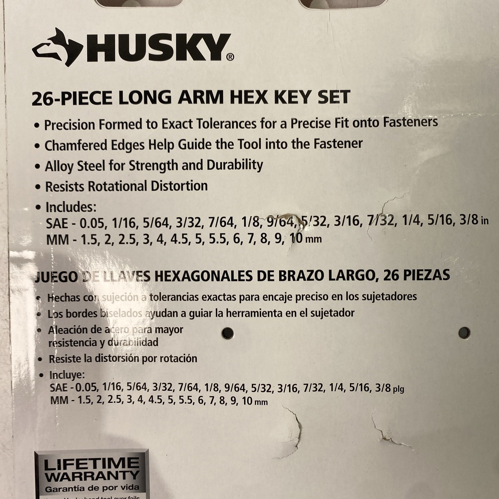 Husky Ball End Hex Set, SAE/MM (26-Piece)