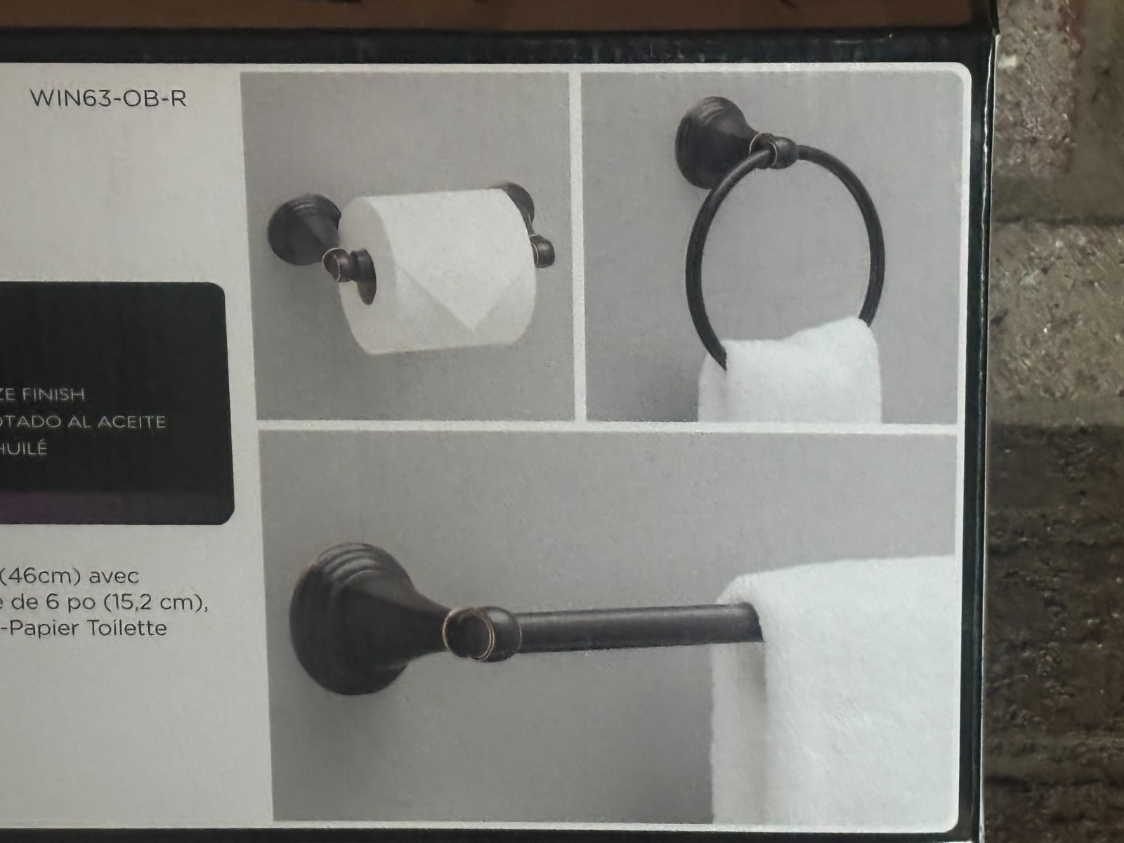 Delta 3 -Piece Windemere Oil Rubbed Bronze Decorative Bathroom Hardware Set