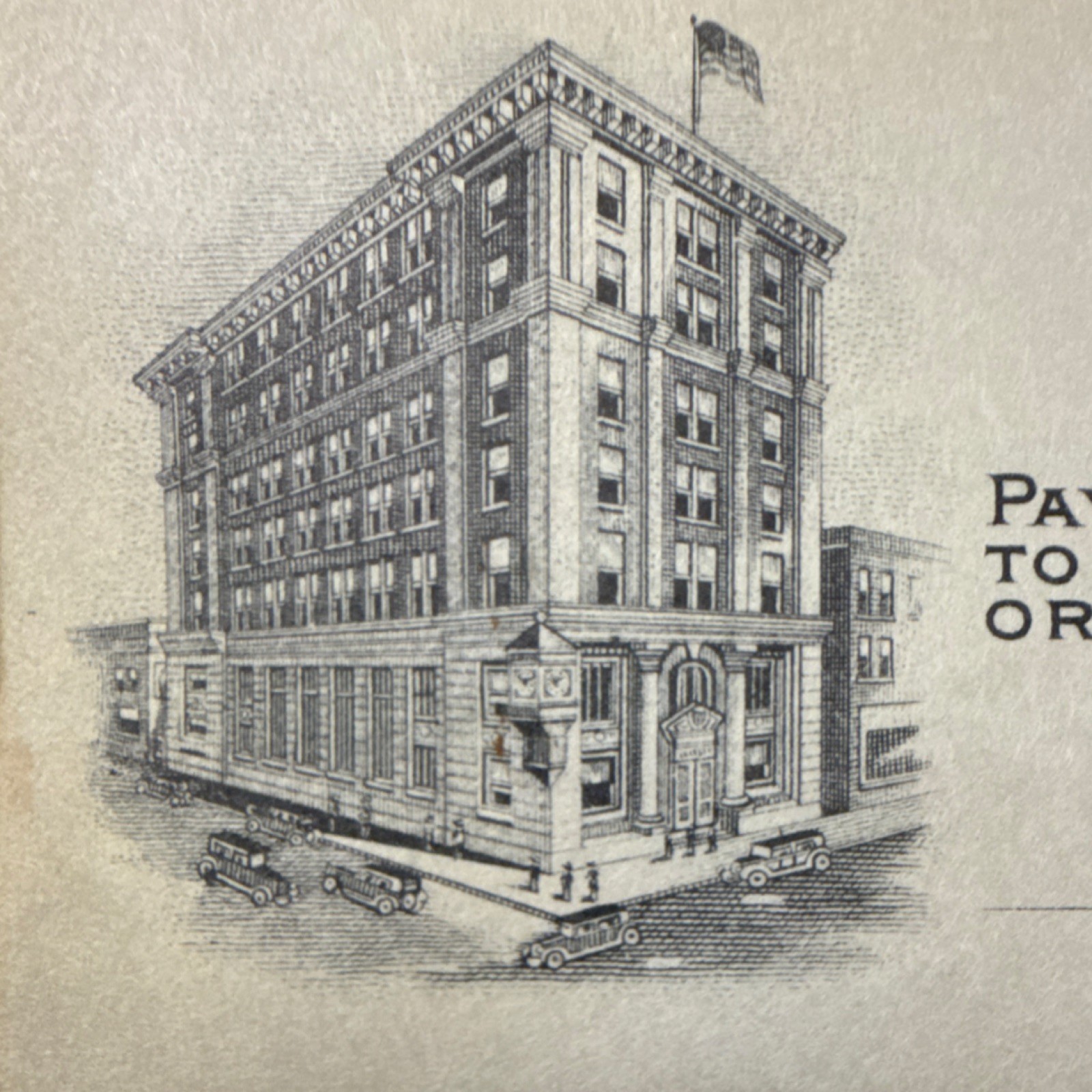 The Raleigh County Bank Beckley WV Bank Check 1930 Payee Nick Rahall