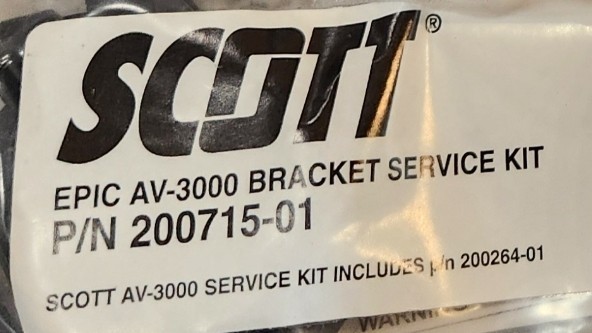 LOT of 5 NEW Scott AV3000 Mask Voice Amplifier Mounting BRACKETS SCBA 200715-01