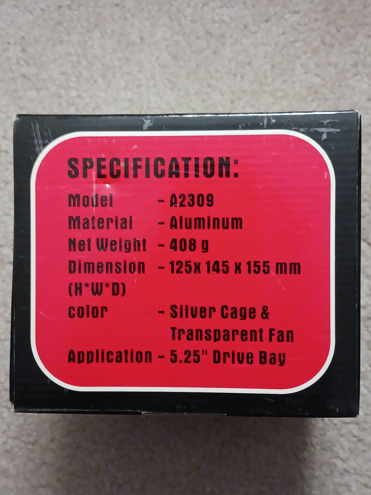 NEW THERMALTAKE iCage A2309 3-Bay HDD/SATA/SSD Drive Cage w/120mm Blue LED Fan