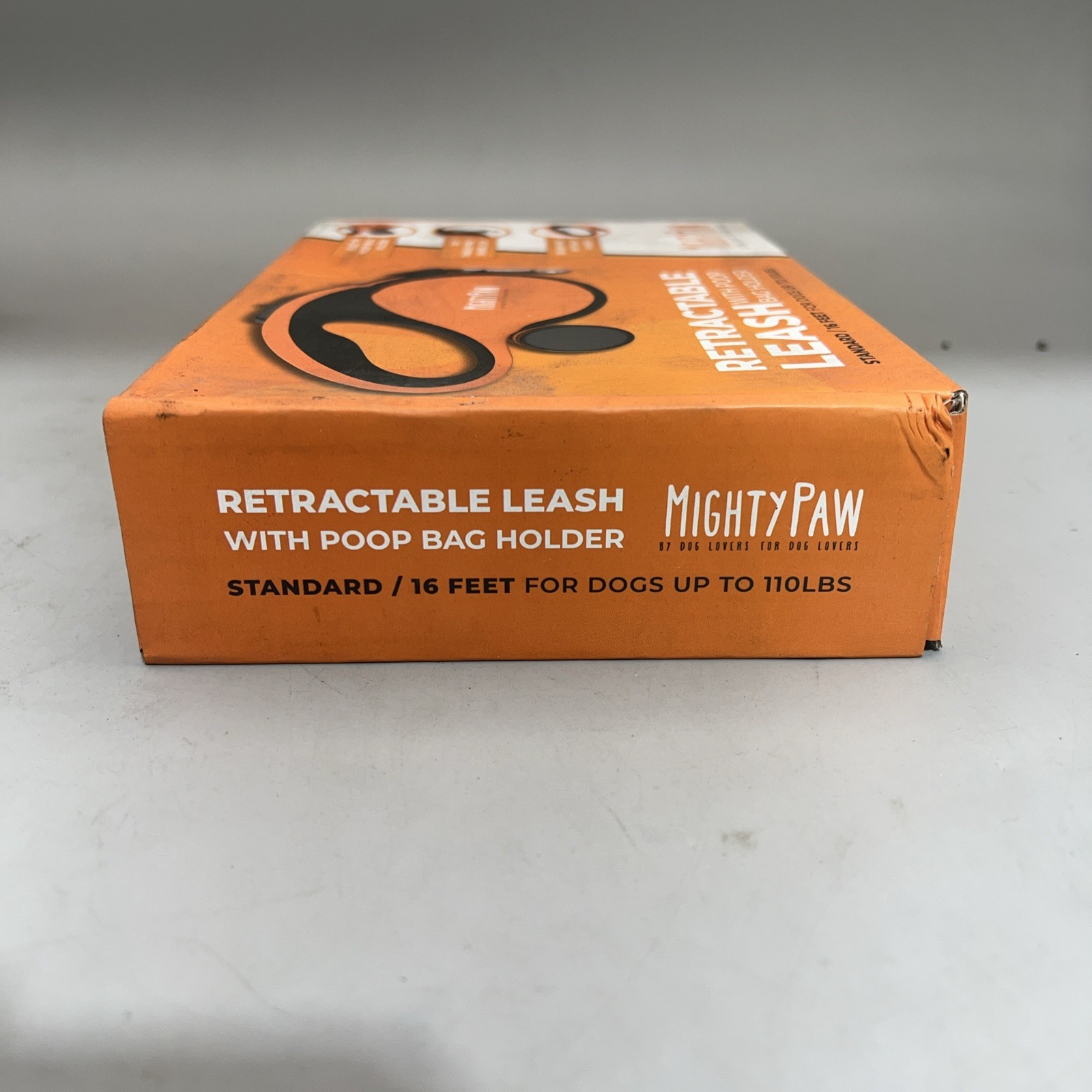 Mighty Paw 16' Retractable Dog Leash with Poop Bag Holder for All Breeds, Tape