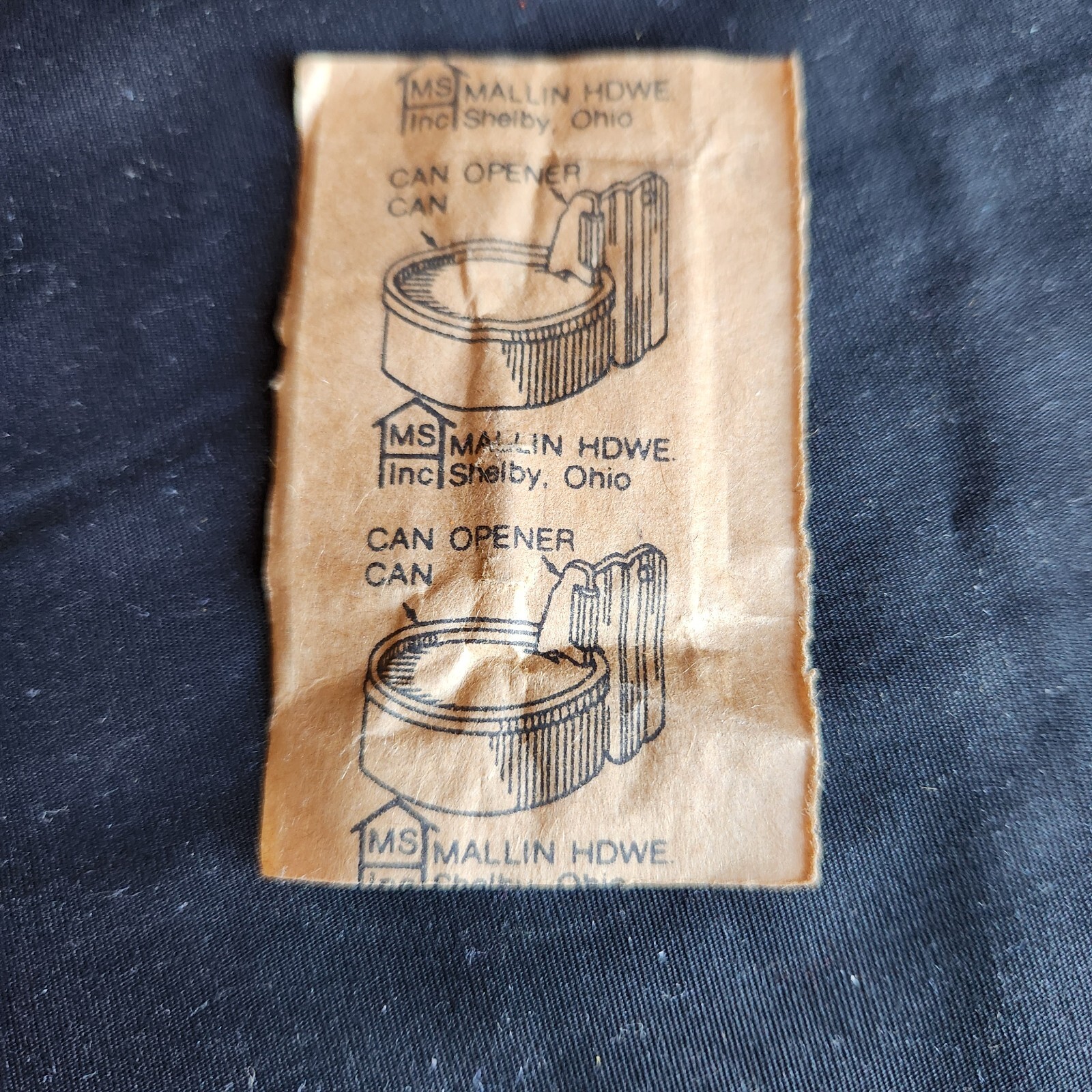 Vietnam Era US Army P38 Can Opener K C Ration GI Mess Kit Mallin HDWE Shelby OH