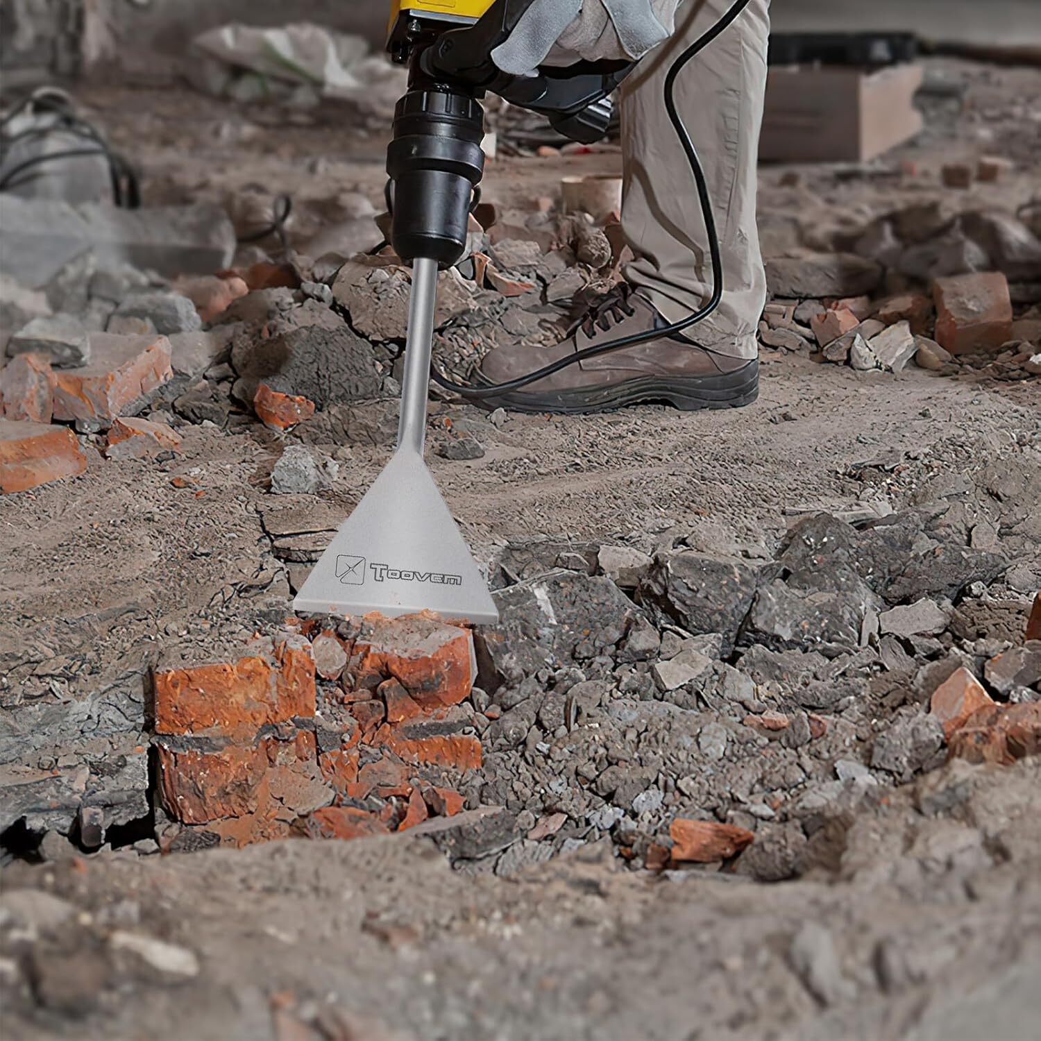 SDS Max Chisel, 6 Inch Wide Floor Scraper Tile Removal Scraping Chisel Bits