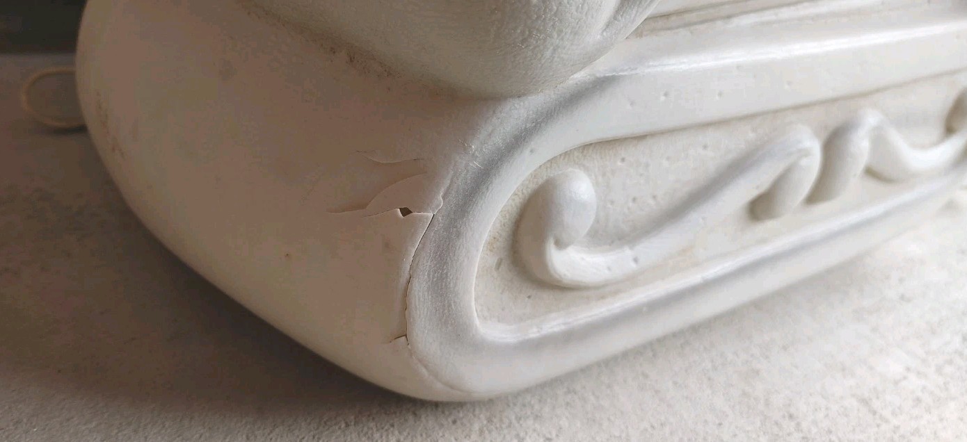 Vintage Halloween Blow Mold Tombstone Gravestone Lighted Trick Or Treat Skeleton