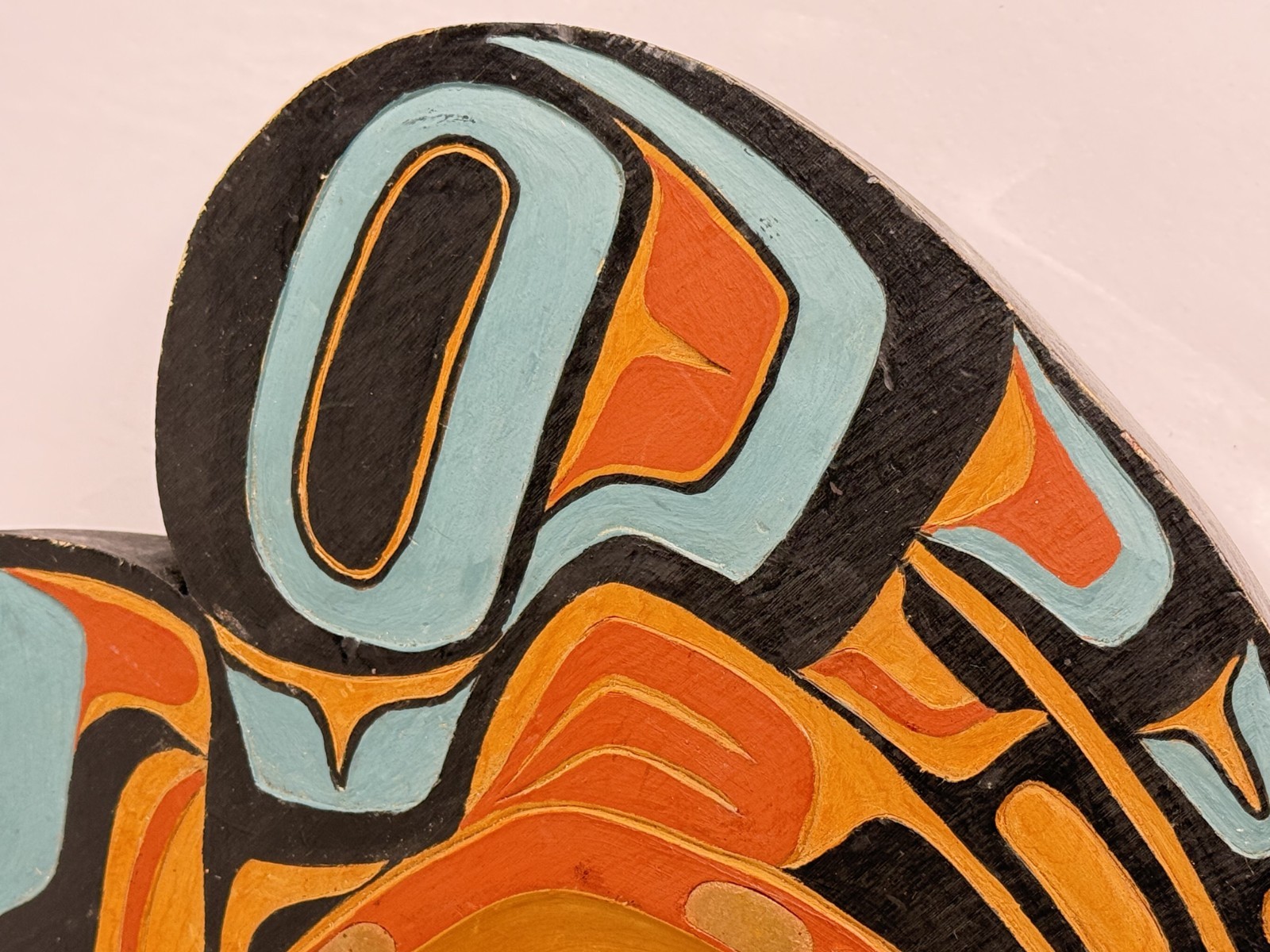 Vintage Northwest Coast Tlingit Carved Cedar Grease Bowl First Nations 11"