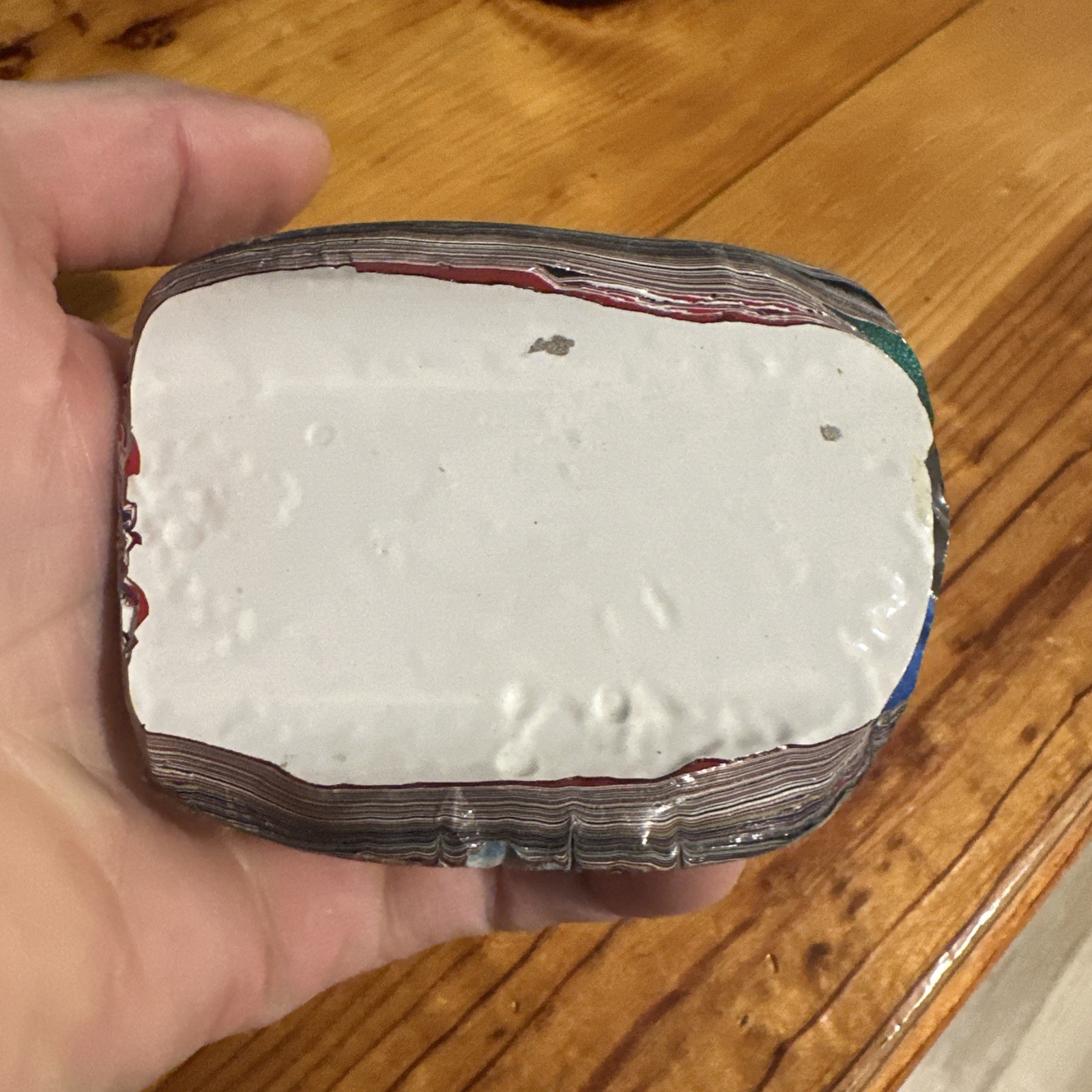 Polished "kenworth" Fordite specimen Detroit agate