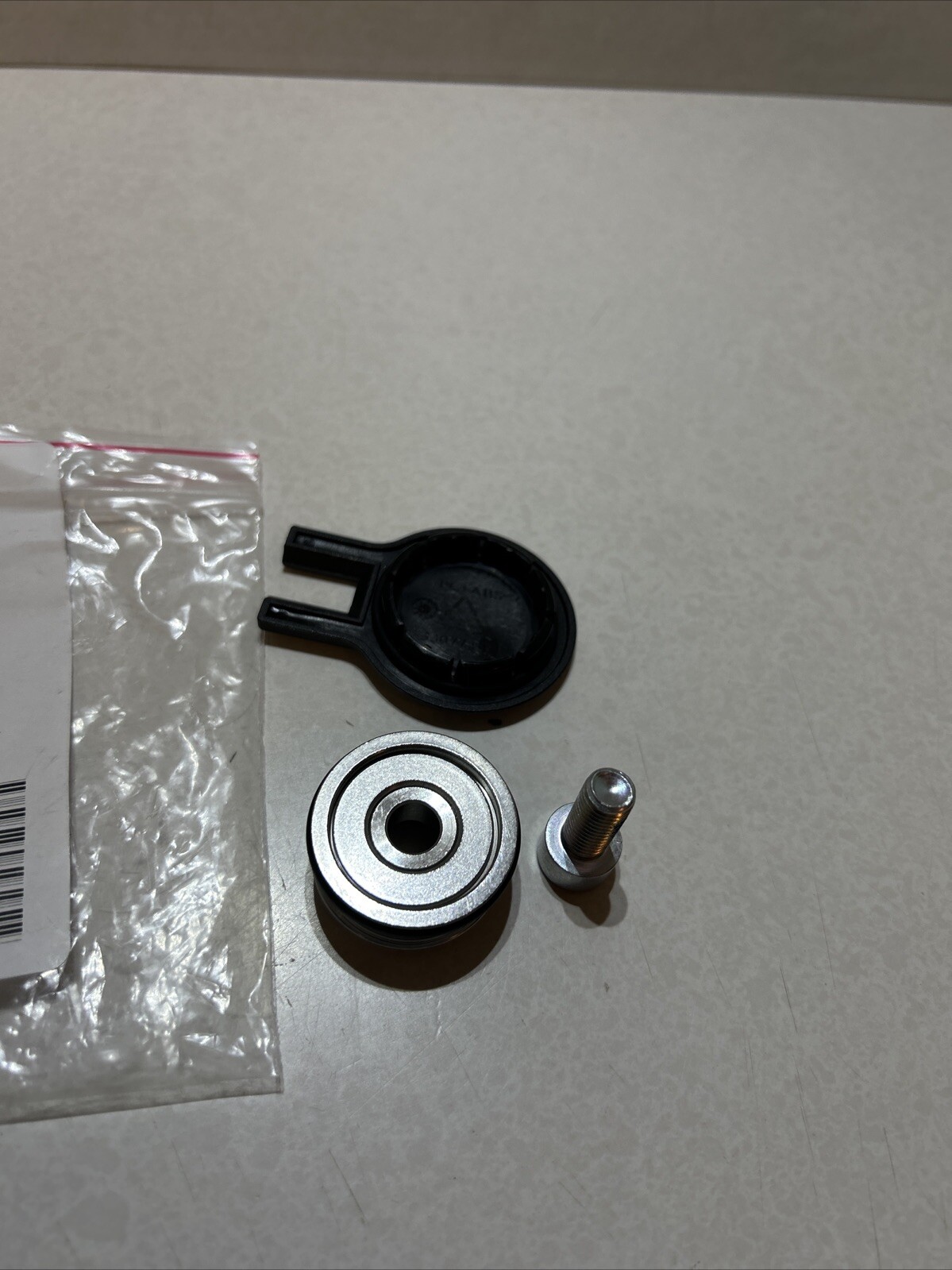 NEW: Permobil FRICTION BRAKE has 12 washers, fork cap + bolt with LocTite.