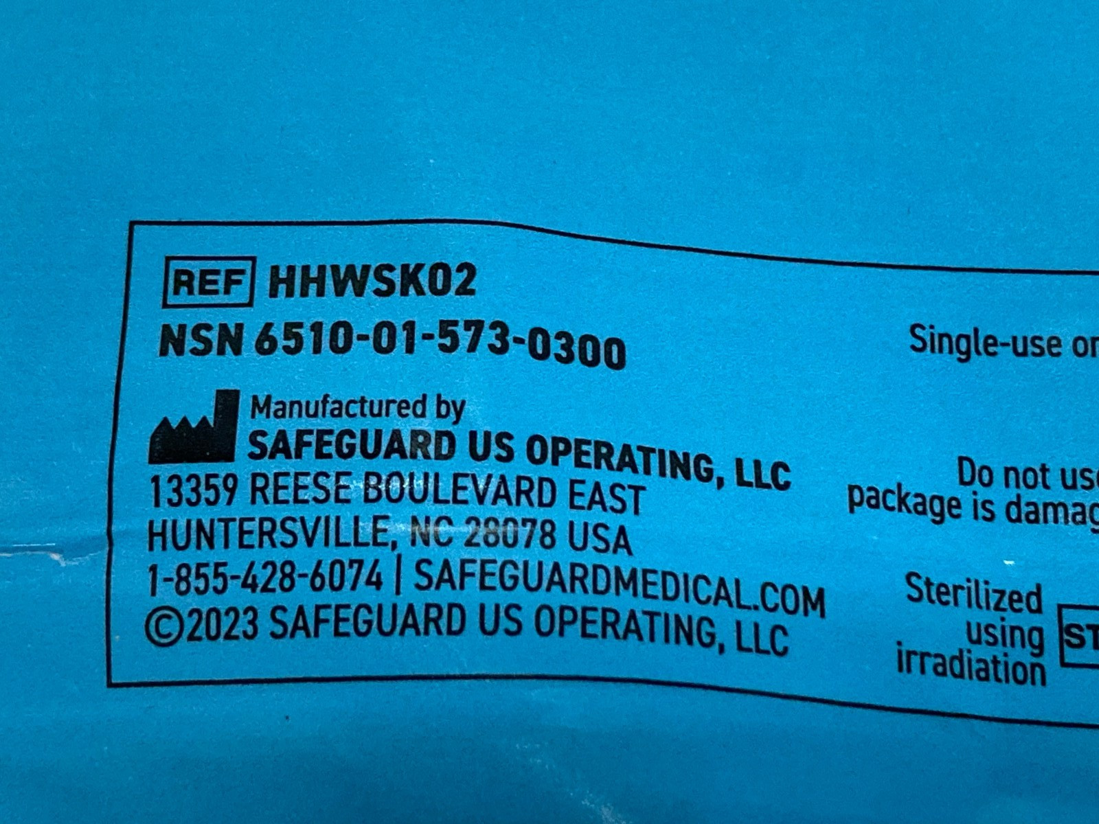 Safeguard Chest Wound Seal Kit Military EMT First Aid Emergency 6X8'' HHWSK02