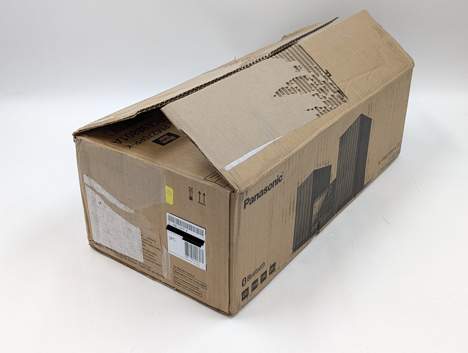 Panasonic Compact Stereo System w/ CD, Bluetooth & FM Radio (SC-PM270PP-K) Black