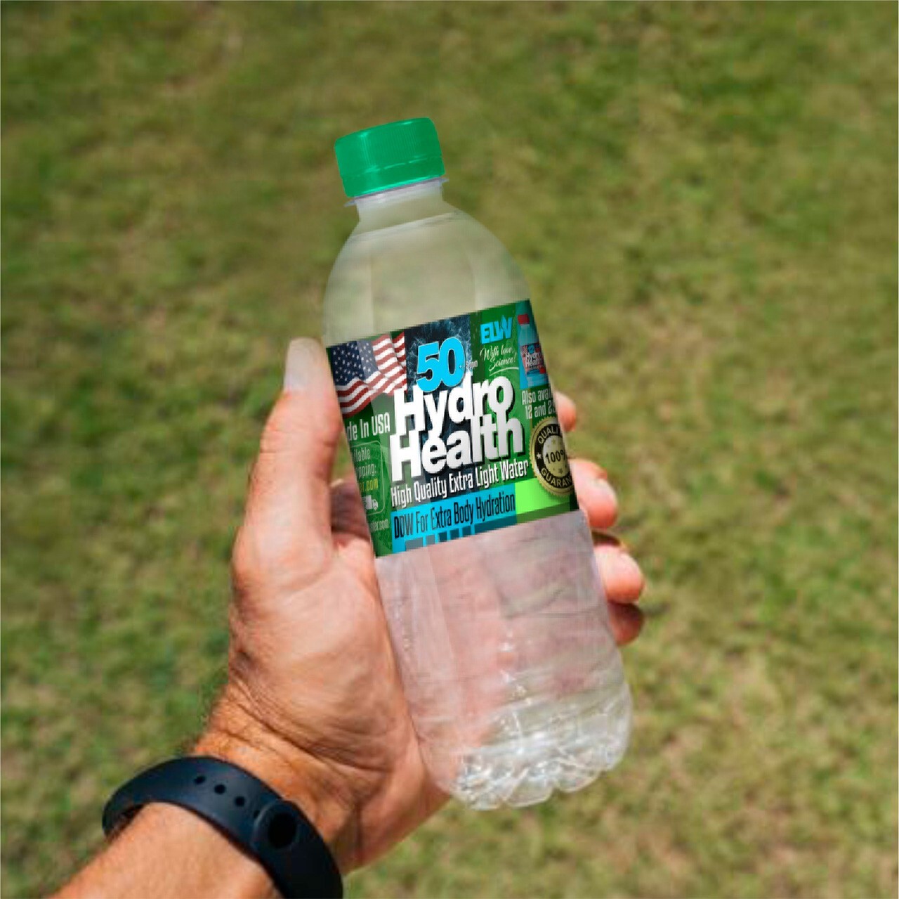 Deuterium Depleted Water 50 ppm Hydro Health 24 pcs x 500ML,free S&H to Cont.US