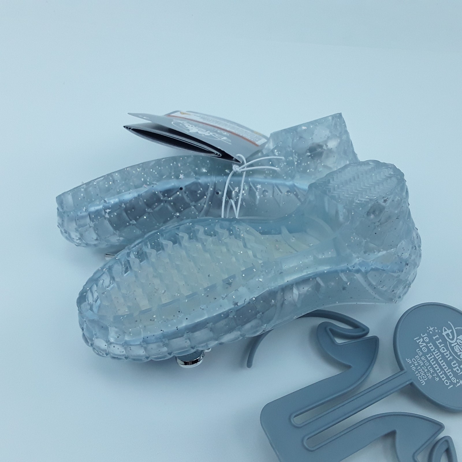 Disney Cinderella Light-Up Costume Footwear Size 9/10 Youth Faceted Gem Age 3+