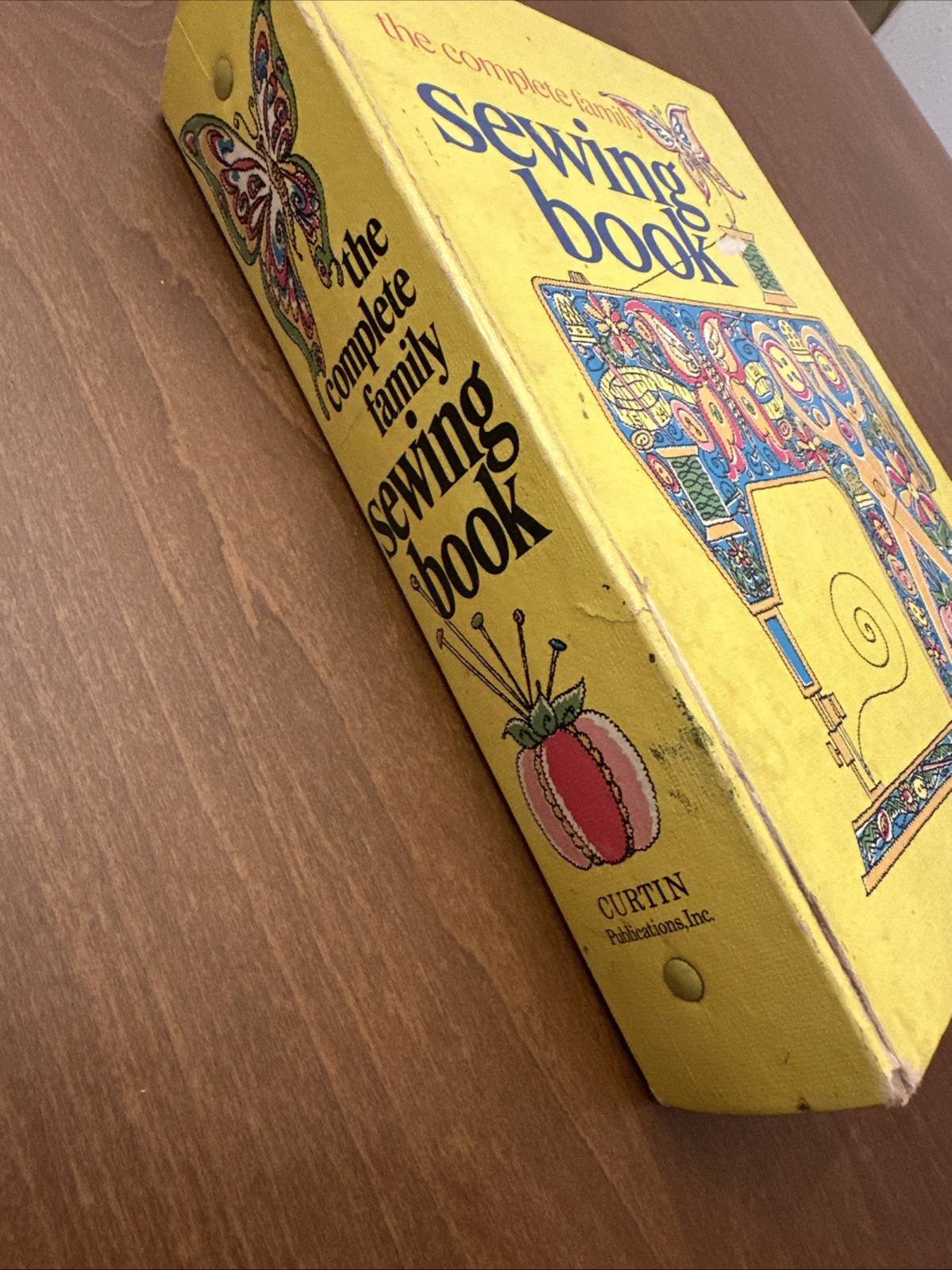Vintage 1972 Complete Family Sewing Book 3 Ring Binder Curtin Publications