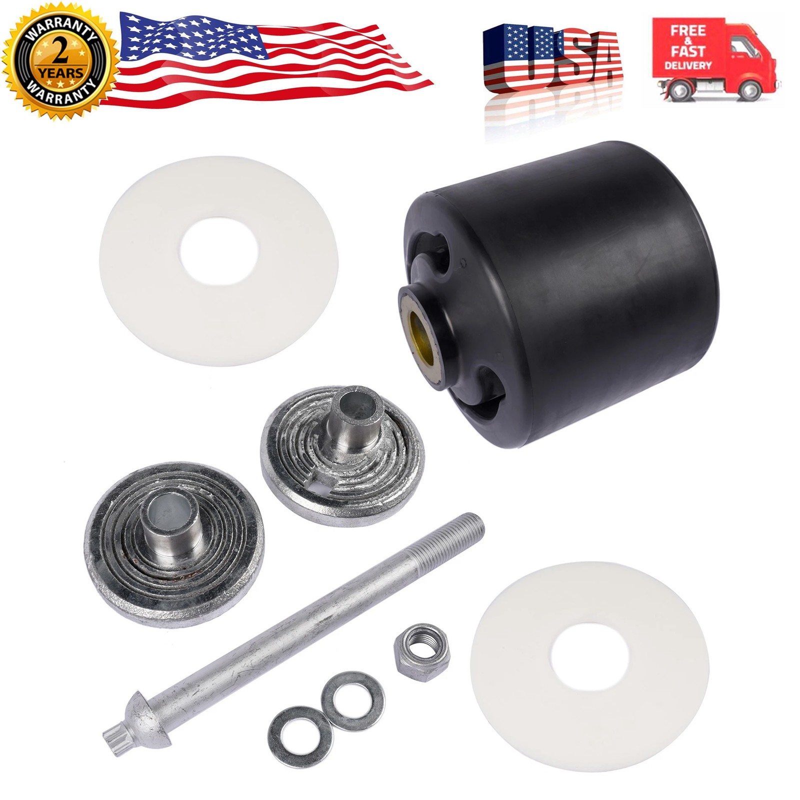 For Hendrickson Quick Align Pivot Bushing Kit+Alignment Collars S-24691S S-28654