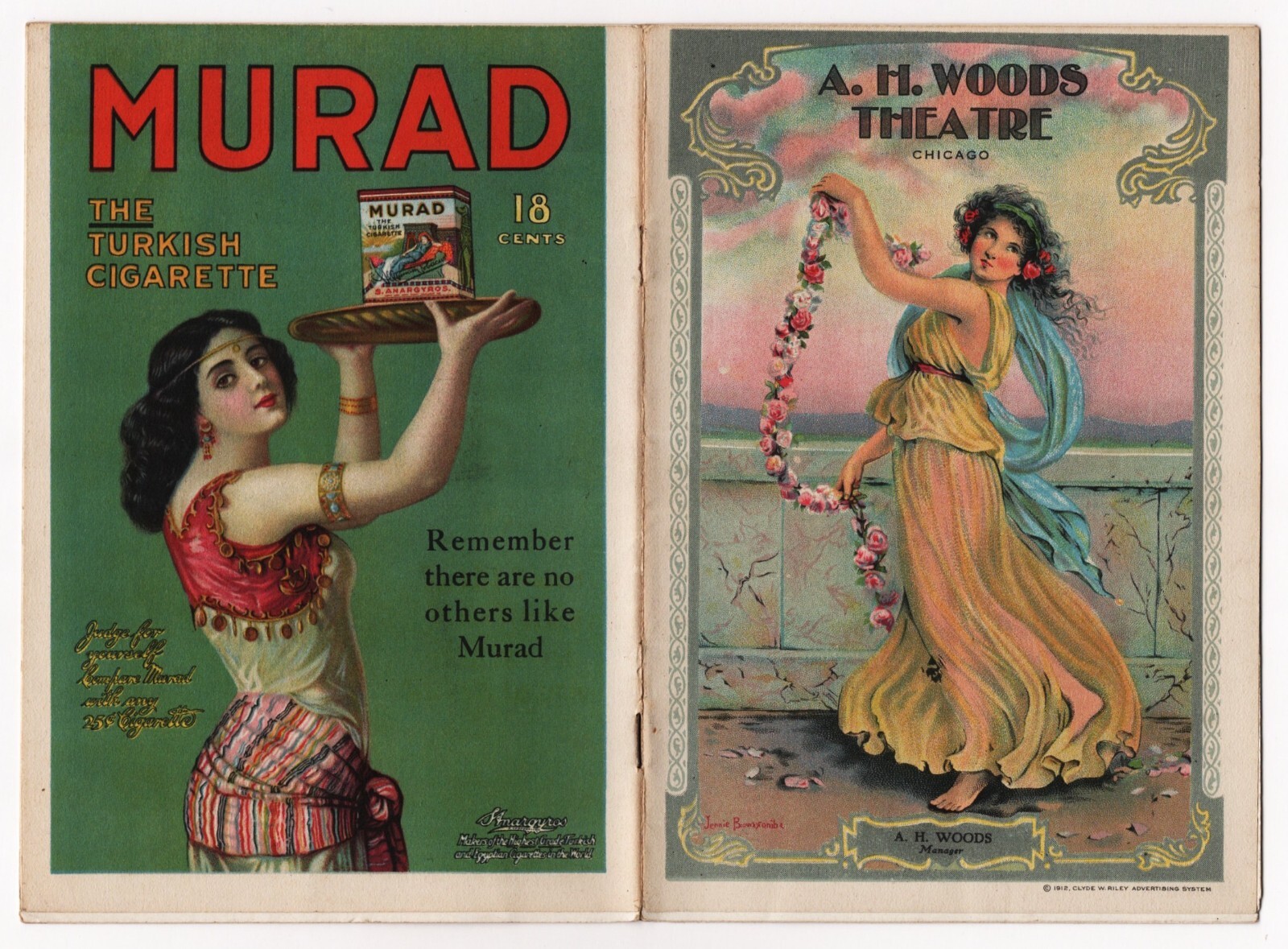 Willette Kershaw "THE CROWDED HOUR" Alan Dinehart 1918 Chicago Tryout Playbill