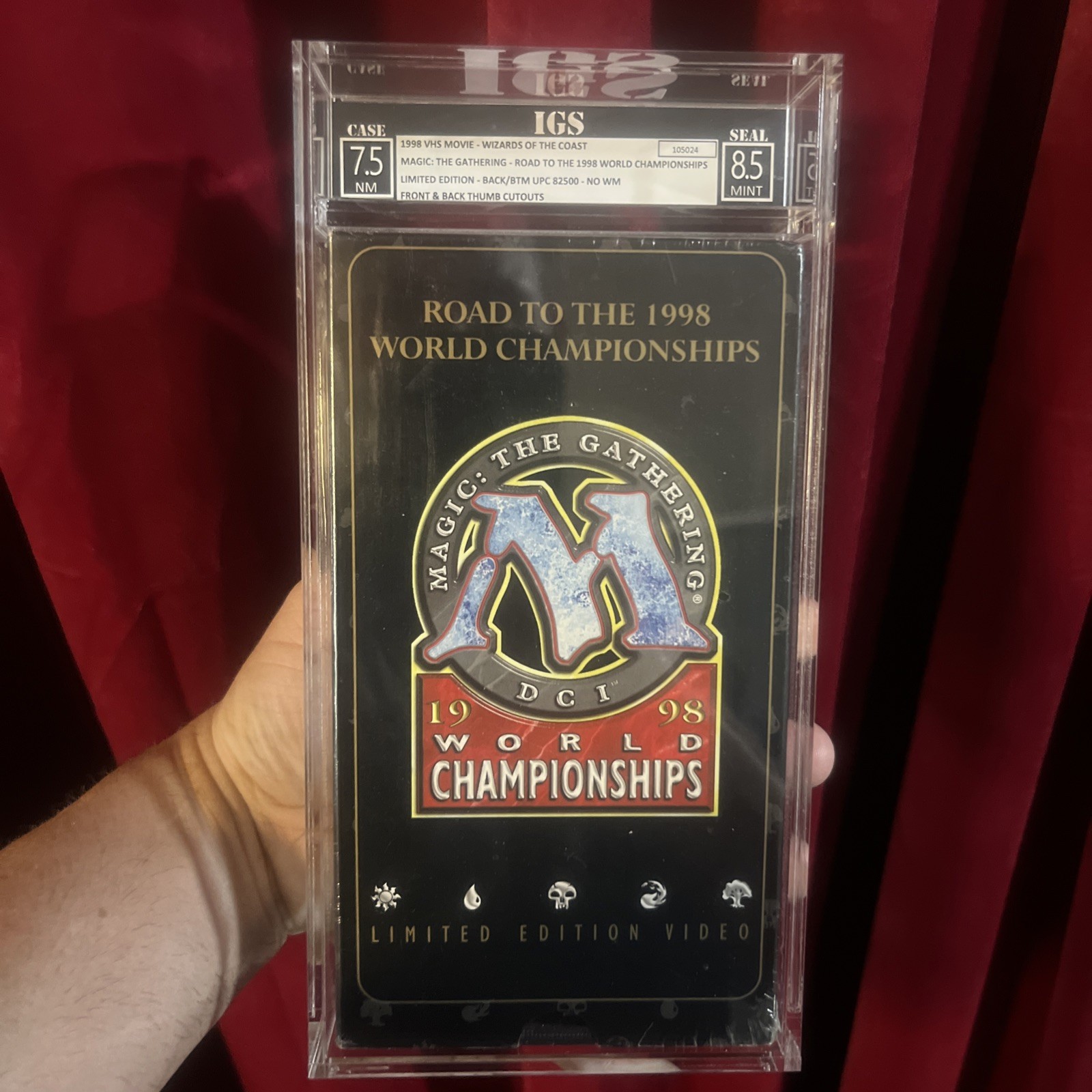 IGS 7.5-8.5 Magic The Gathering Road To 1998 World Championship L.E. VHS Rare