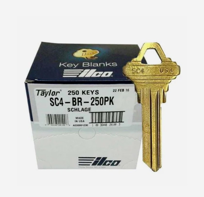 Schlage SC4 Brass -Blank Key