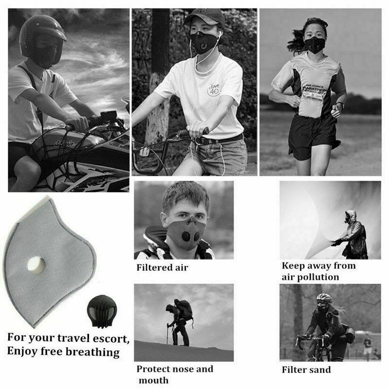 Dust Masks with 5 Carbon Filters for Woodworking Outdoor Anti-Fog Breathable