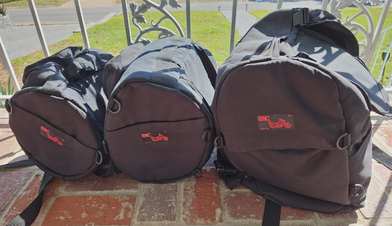 SAC Touring Motorcycle Bags Lot Of 3 Excellent Cond bonus 2 additional bags
