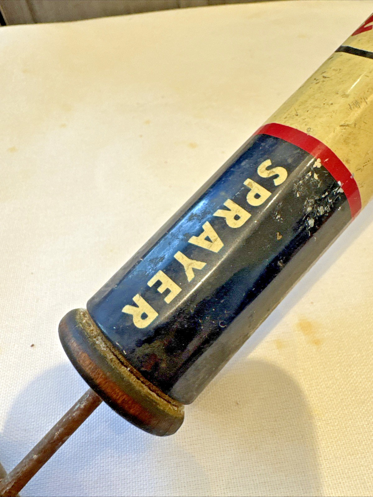 VINTAGE! Esso Flit Sprayer Oil Bug Manual Pump Rare Tin Metal Empty Rust