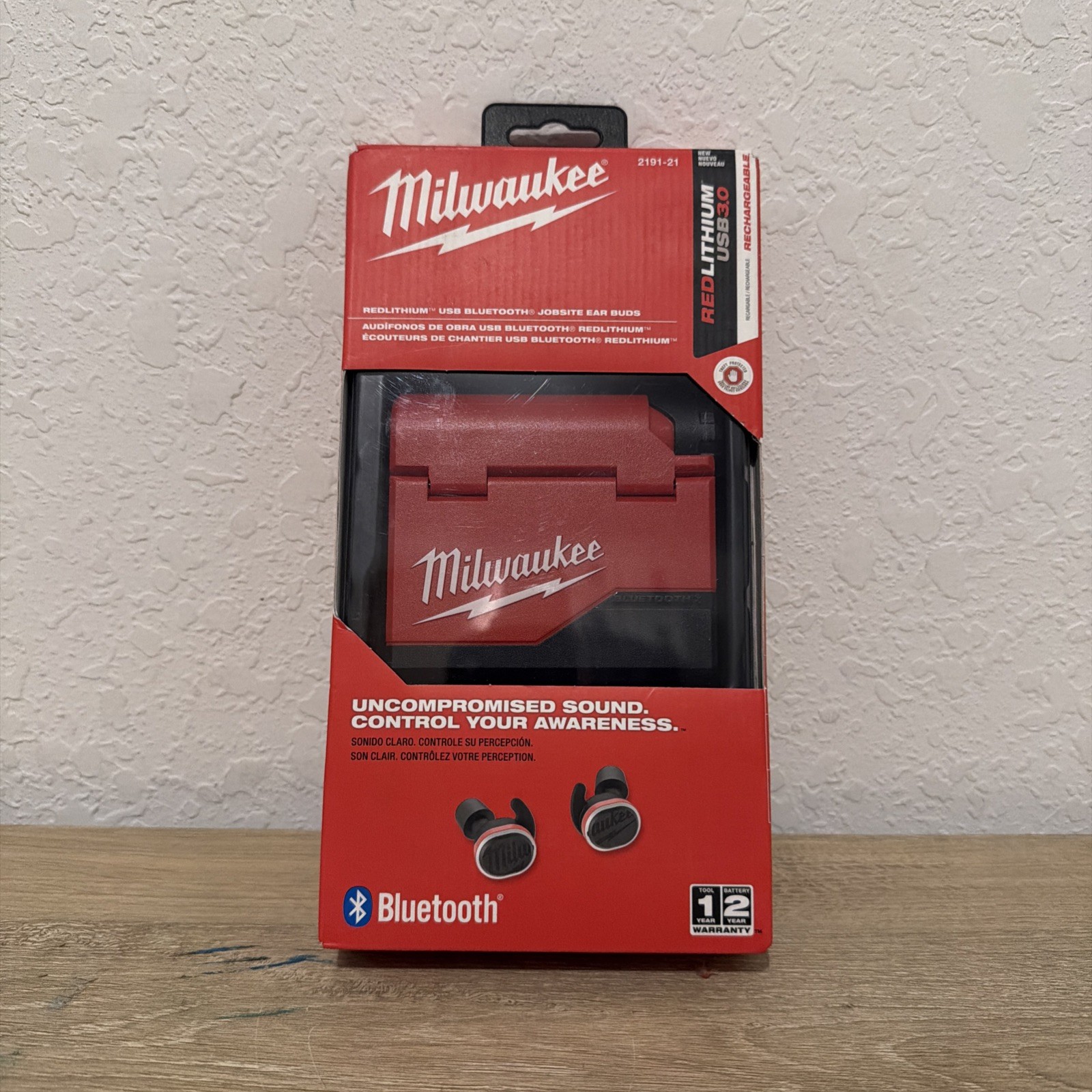 Milwaukee 2191-21 REDLITHIUM USB Bluetooth Jobsite Earbuds
