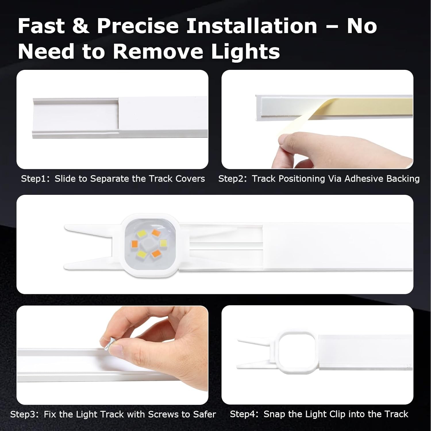 100FT Light Track System for Govee Permanent Outdoor Lights Pro (H706A)