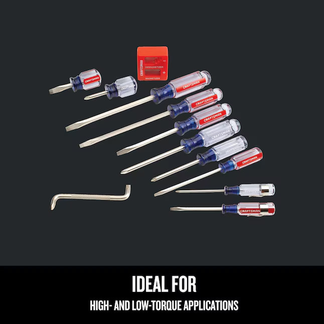 CRAFTSMAN Screwdriver Set, Assorted, 12Piece (CMHT65044)