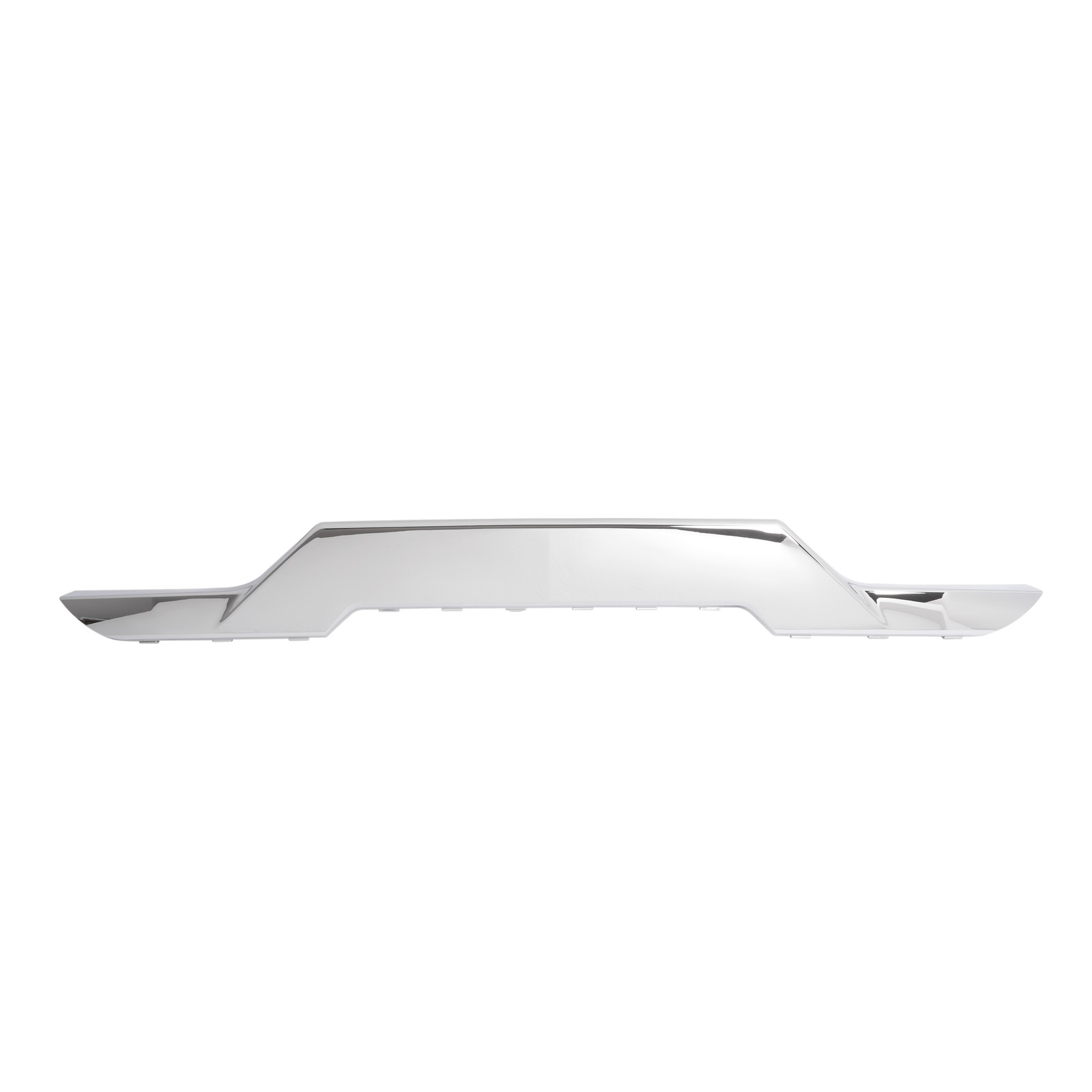 For Chevy Silverado 1500 2016-2019 Black Front Bumper Valance &Chrome Skid Plate